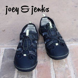 JSport Jambu Hibiscus Black Walking Hiking Shoes 9